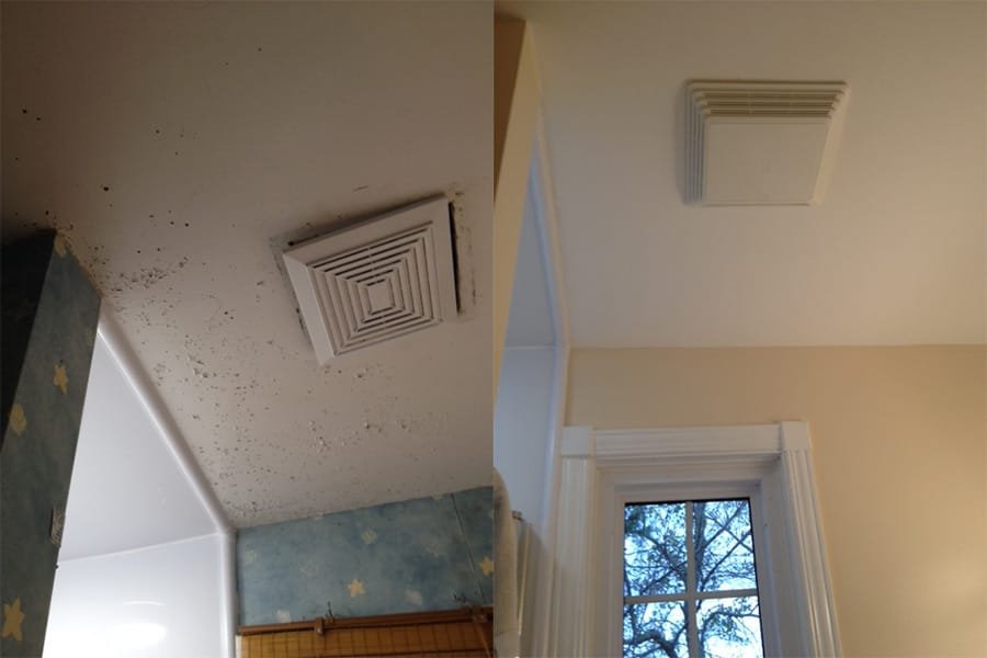 Ceiling and walls painting - Before and after images Ceiling and walls painting - Before and after images