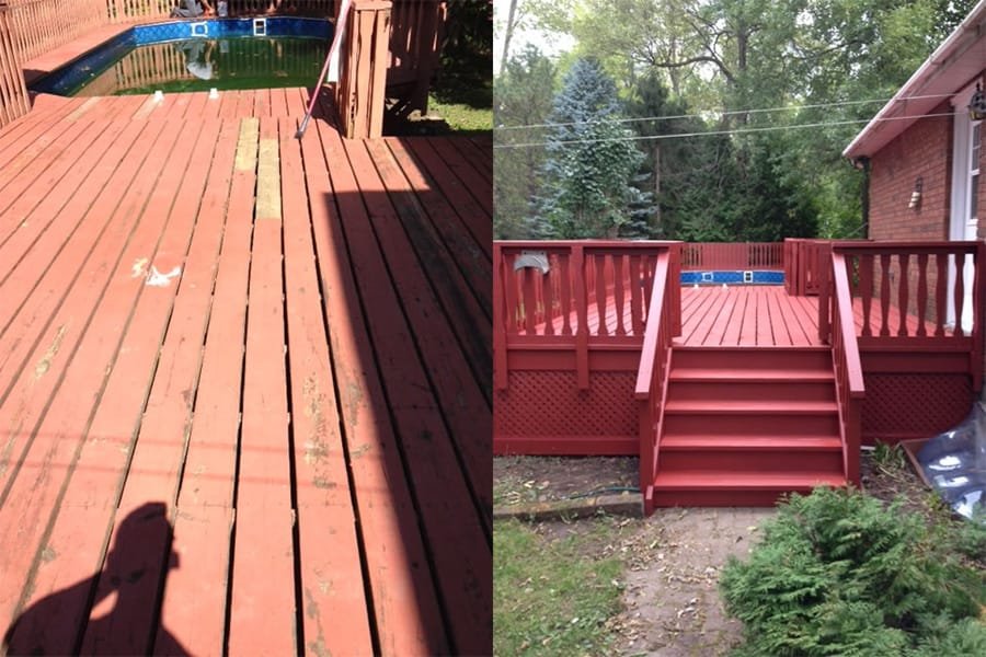 deck staining - Cornwall painting and handyman services deck staining - Cornwall painting and handyman services